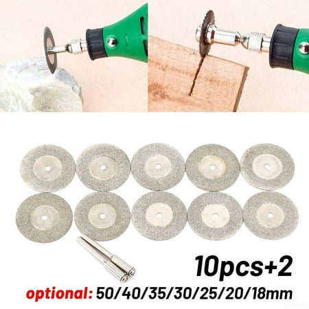 2 Mandrel Tool 10X Mini Diamond Saw Blade Cutting Disc Rotary Wheel Grinding 2 Mandrel Tool 10X Mini Diamond Saw Blade Cutting Disc Rotary Wheel Grinding